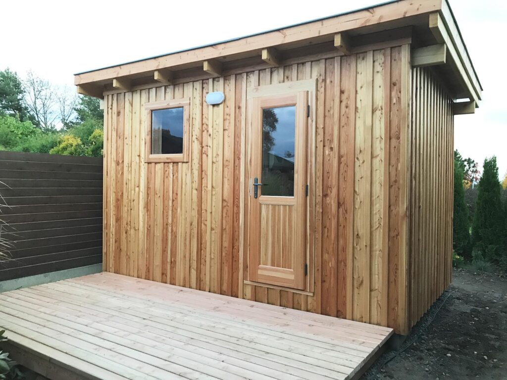Lanškroun - Ready Made sauna fošnové konstrukce s odpočívárnou a s modřínovou terasou - 01