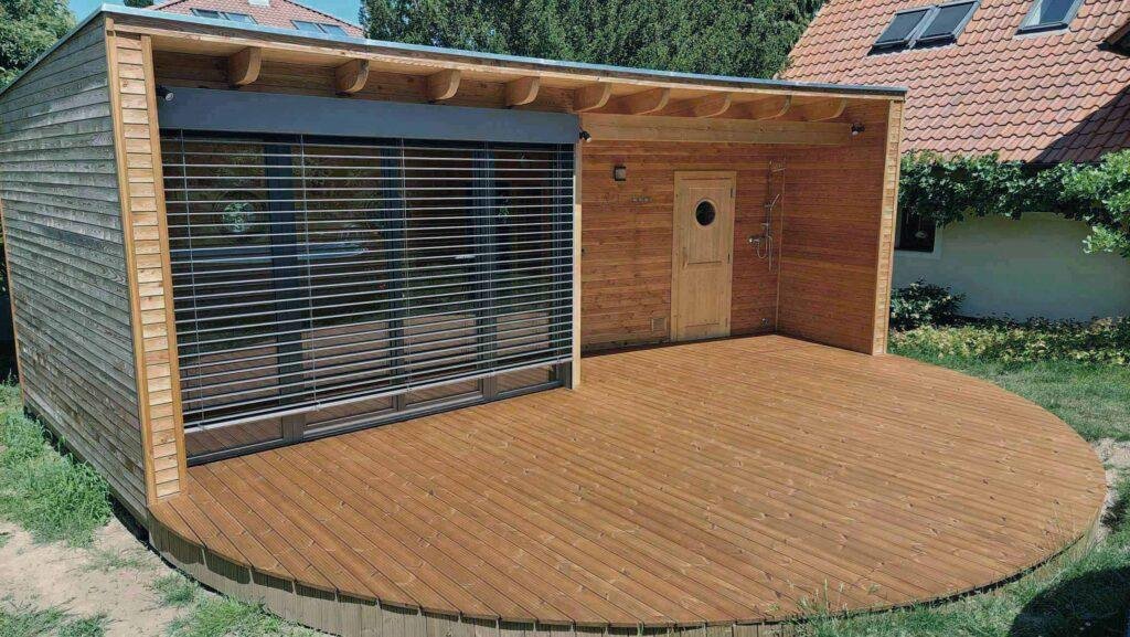 Sauna Praha - Venkovní sauna - Sauna s odpočívárnou - Netradiční sauna - vsaune.cz