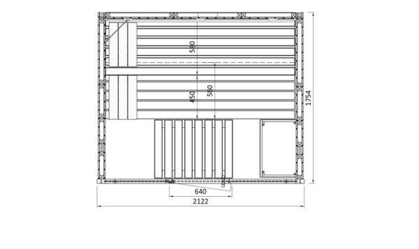 Klasická izolovaná sauna - interiérová Klasická izolovaná sauna - interiérová 04