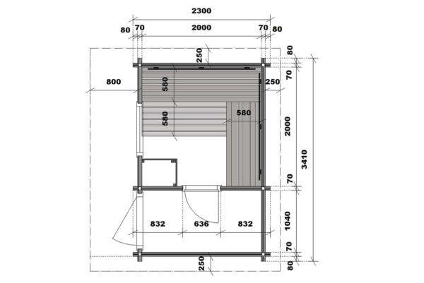 KV_Srubova_Odpocivarna_Pudorys KV -Srubova Sauna - Odpocivarna - pudorys