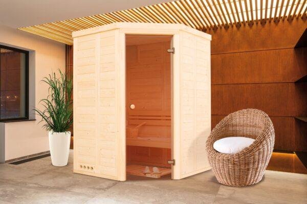 Panelová sauna rohová - interiérová Panelová sauna rohová - interiérová 08