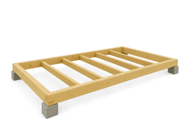 Zesílený rošt - podlaha k typizované sauně s odpočívárnou