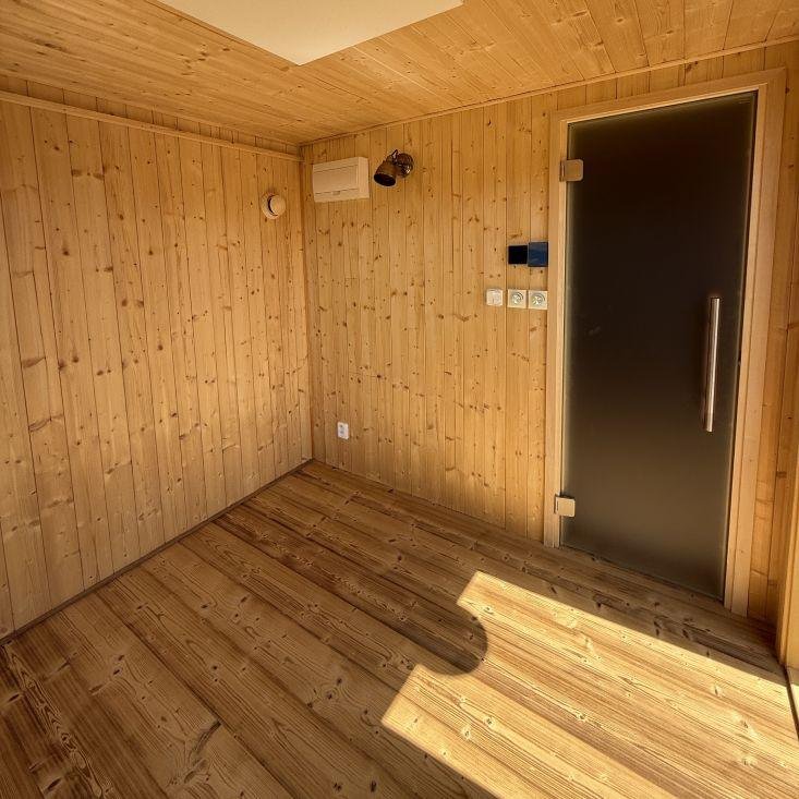 Milíkovice - Klasická venkovní sauna s odpočívárnou