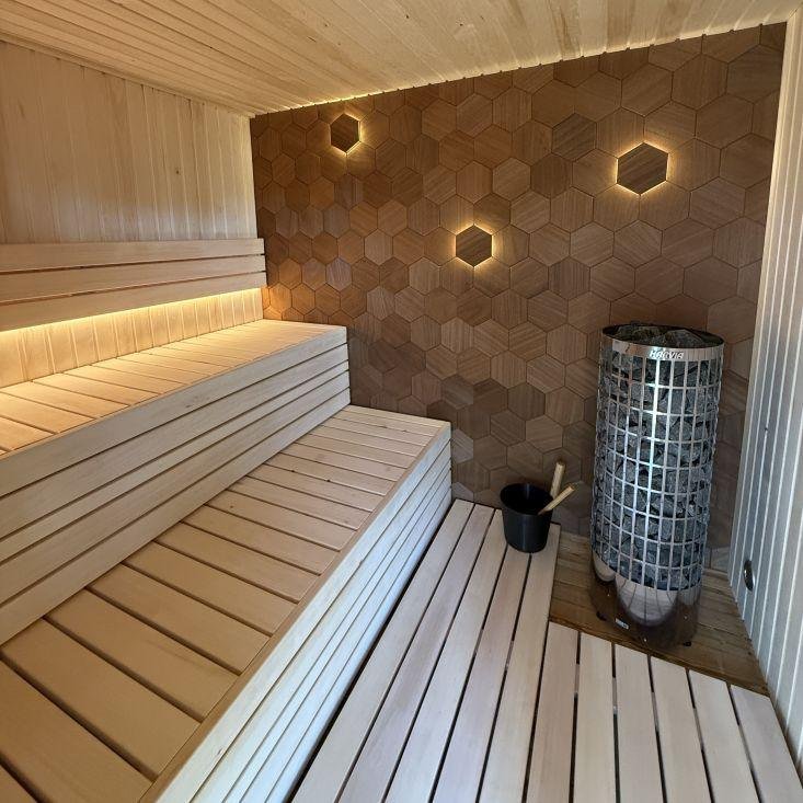 Milíkovice - Klasická venkovní sauna s odpočívárnou