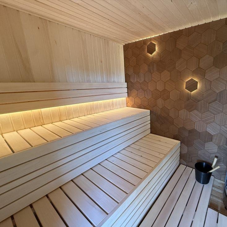 Milíkovice - Klasická venkovní sauna s odpočívárnou