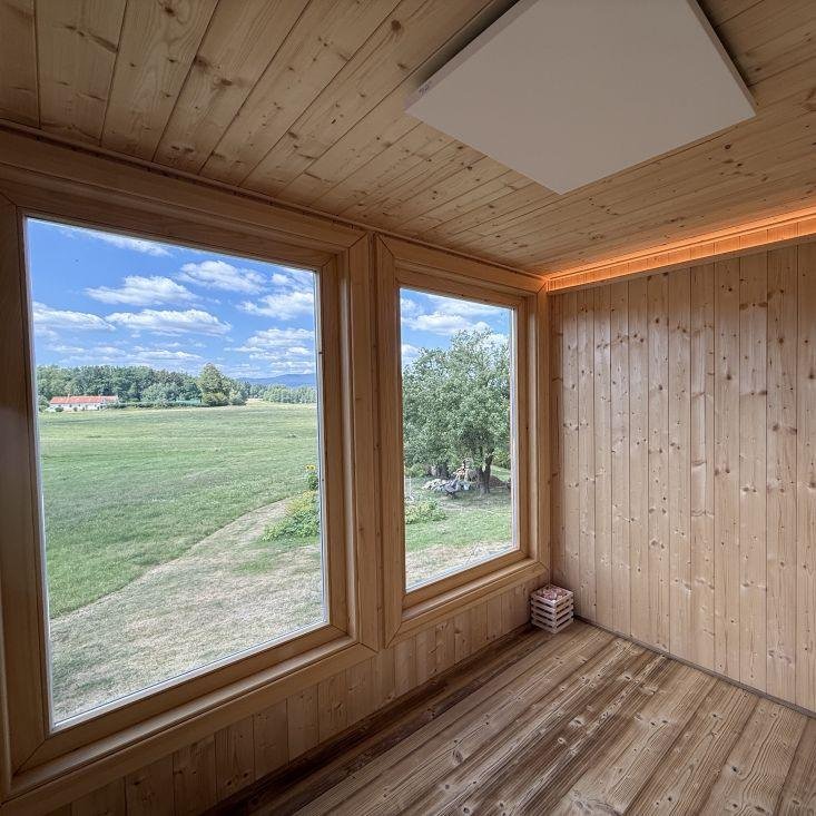 Milíkovice - Klasická venkovní sauna s odpočívárnou